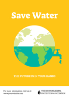 yellow-earth-save-water-poster