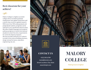 university admission brochure