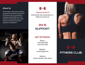 cardio exercise brochure