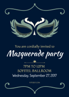 creative masquerade invitation