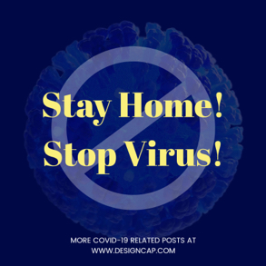 stay home and stop virus instagram post