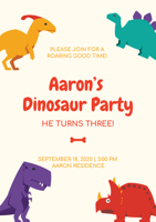 cute-dinosaur-theme-party-poster