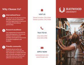 school invite brochure