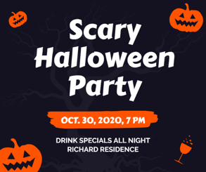 scary halloween party