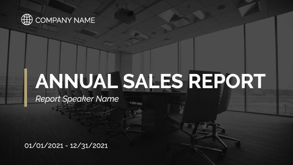 annual sales report presentation