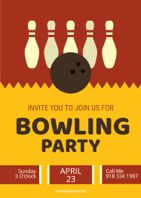 colorful bowling party