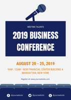 microphone-business-conference-poster