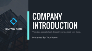company introduction presentation