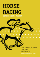 yellow-horse-racing-poster
