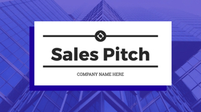 sales pitch presentation