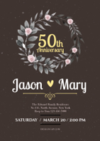 congratulation 50th invitation