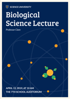 blue-molecular-structure-biology-poster