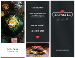 yummy food brochure