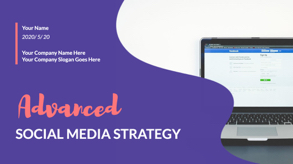 social media strategy presentation