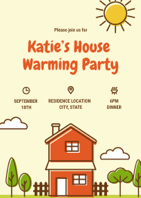 cartoon housewarming invitation