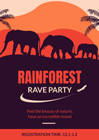 elephant-rainforest-tour-travel-poster