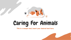 caring for animal presentation