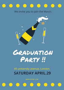 champagne graduation party