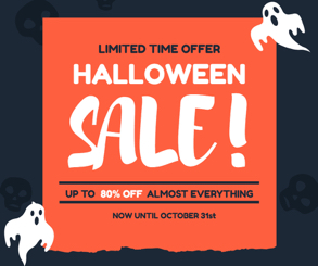 spooky halloween sale
