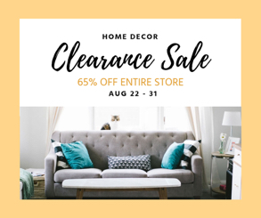clearance sale