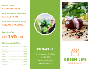 fresh vegetable brochure