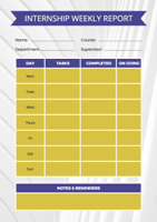 internship weekly report