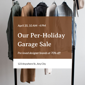 clothing garage sales