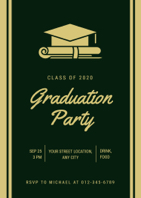 simple graduation invitation