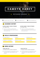 simple-restaurant-manager-resume