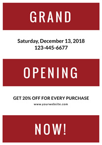 white-and-red-bold-stripe-grand-opening-flyer