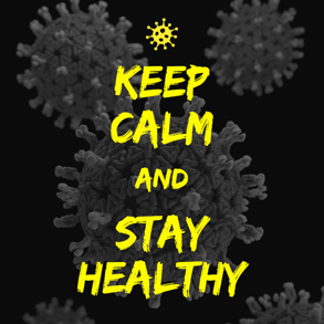 keep calm and stay healthy instagram post