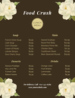 lunch menu