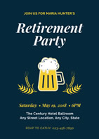 simple retirement invitation