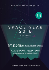 space-photo-astronomy-flyer