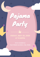 pajama party invitation