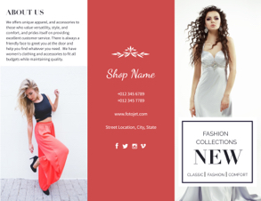 fashion show brochure