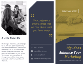 company and agency brochure
