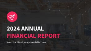 annual financial report presentation