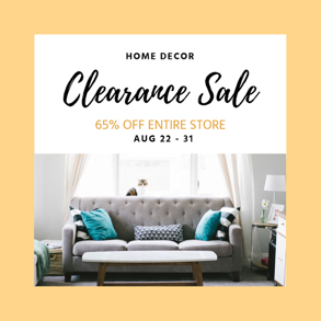 clearance sales