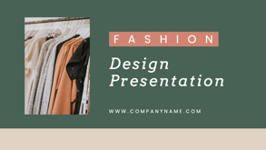 fashion design presentation