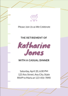 simple retirement invitation
