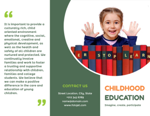 early education brochure