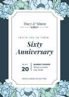 60th anniversary invitation