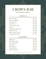 beverage menu