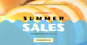orange summer facebook ad