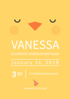 cartoon birthday invitation