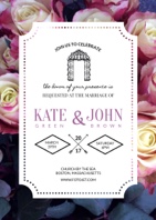 modern wedding invitation