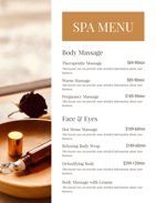 spa-menu