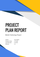 project plan report