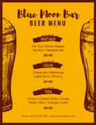 beer menu